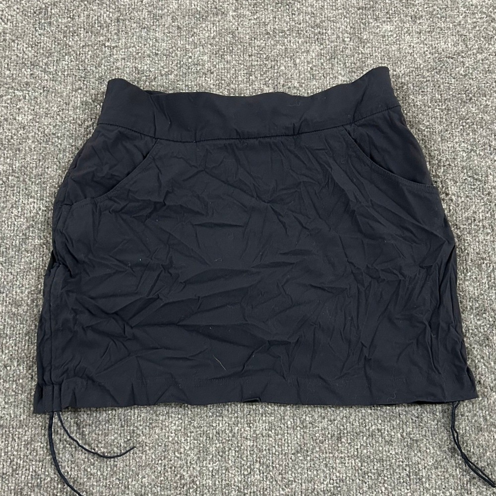 Columbia Skort Womens Size S Black Active Hiking Outdoor Drawstring Mini Skirt